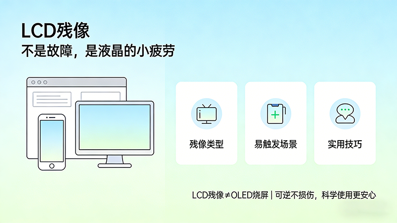 屏幕“残影”不是故障？一文读懂LCD残像，告别显示焦虑