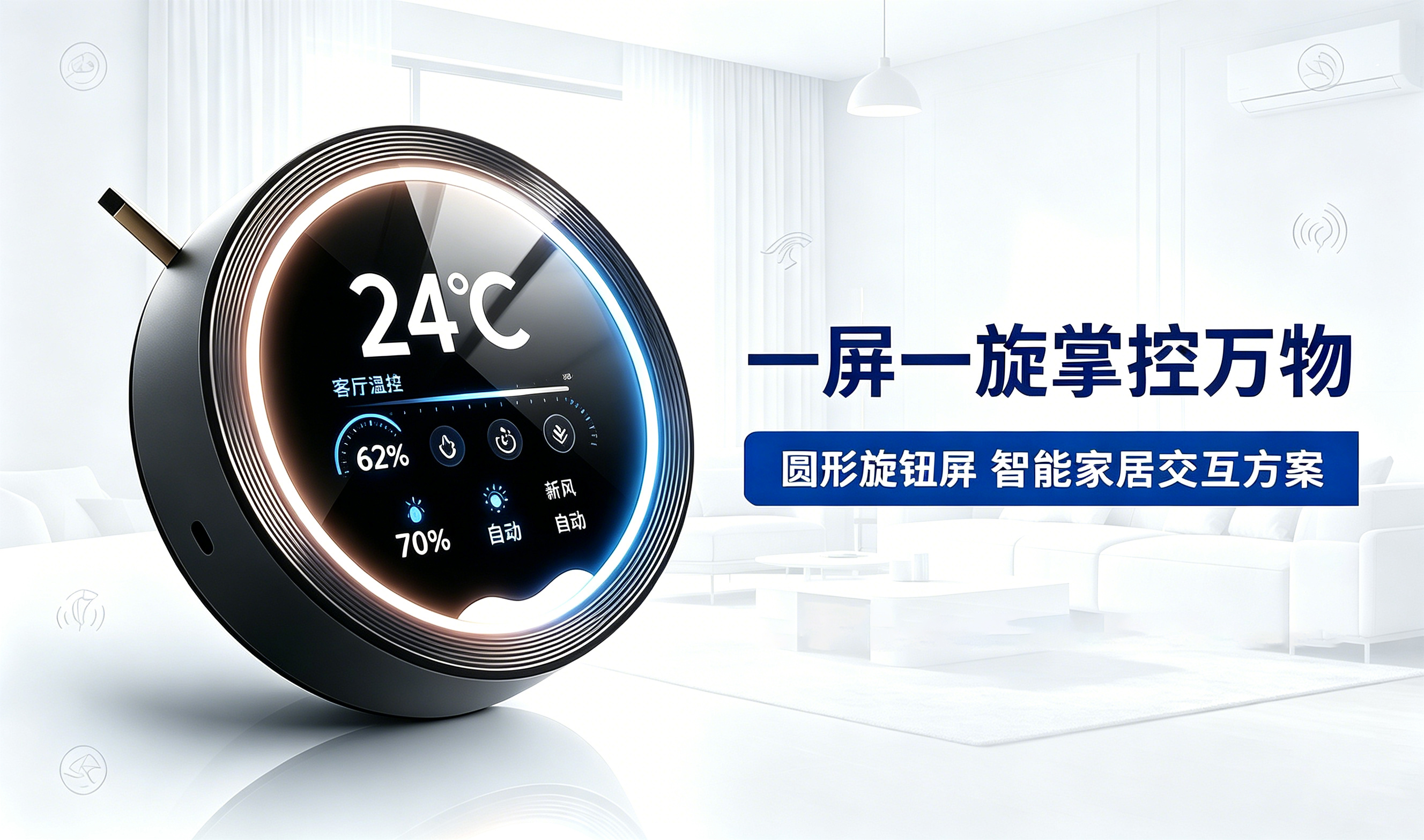 一屏一旋掌控万物｜优奕视界圆形旋钮智能屏全行业应用场景盘点