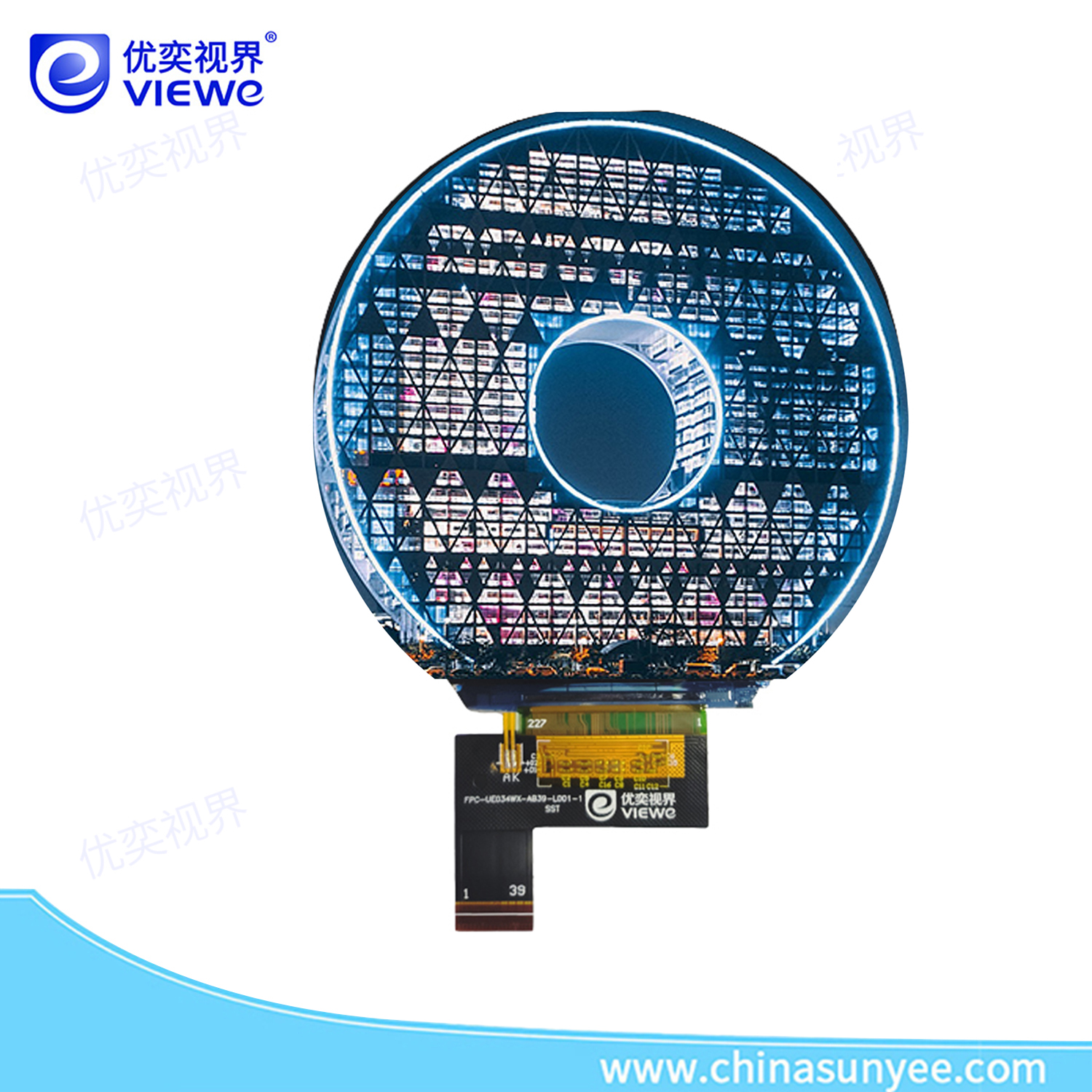 3.4寸 LCD圆形显示屏