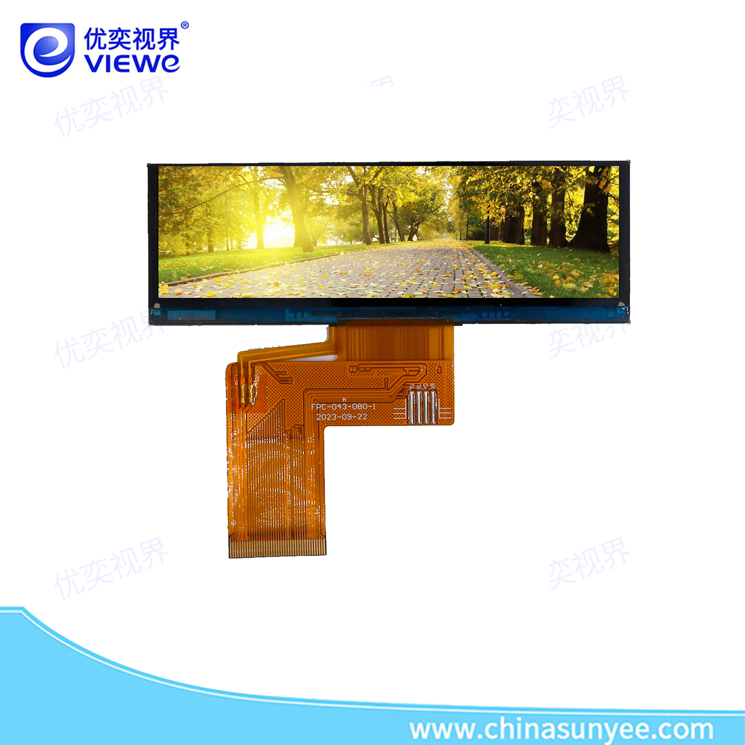 3.9英寸RGB LCD长条形液晶显示屏