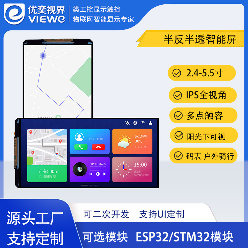 5.5寸半反半透智能屏