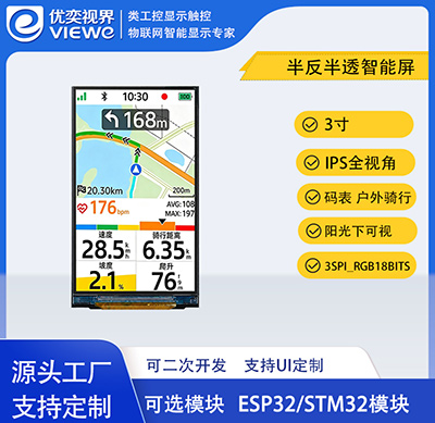 3寸半反半透智能屏